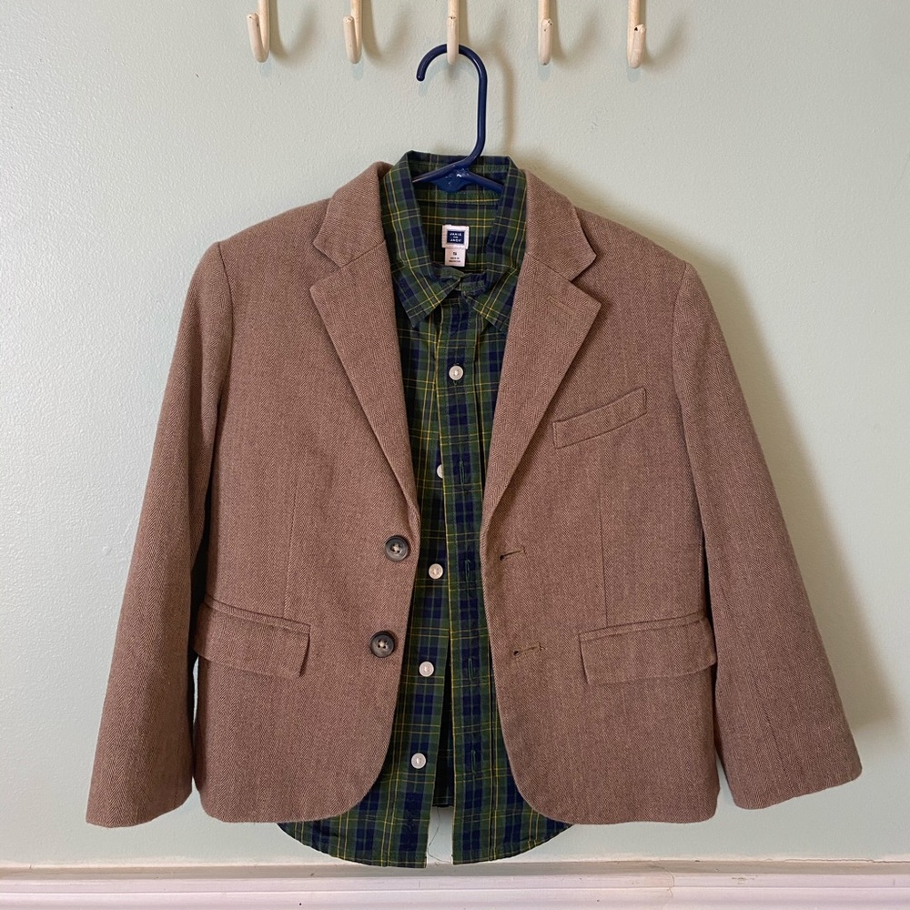 Janie and Jack blazer and button up